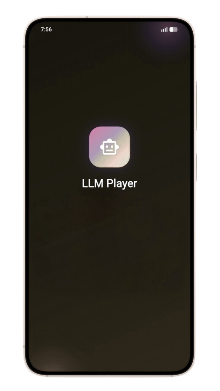 LLM Player launch screen